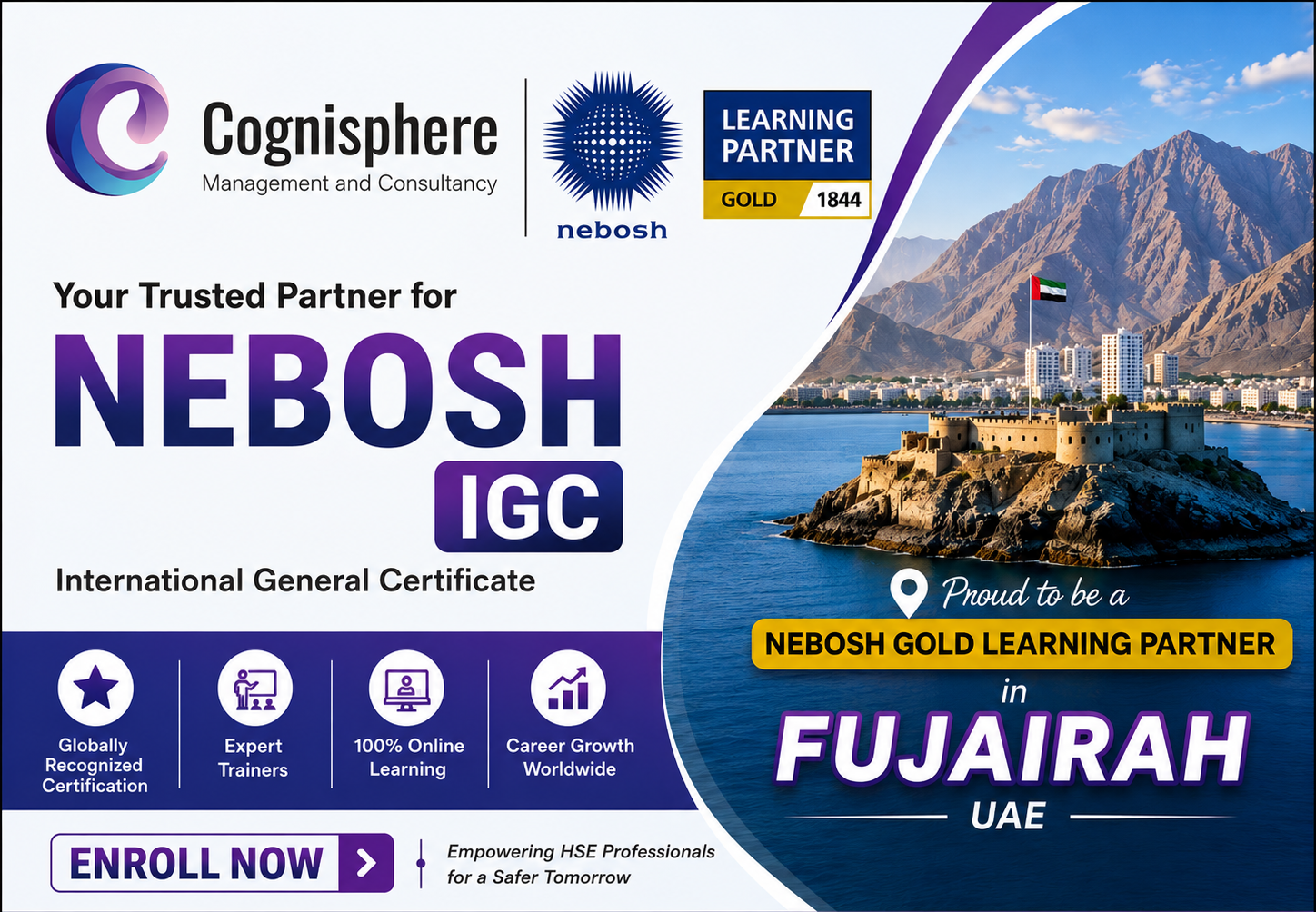 NEBOSH Gold Learning Partner in Fujairah